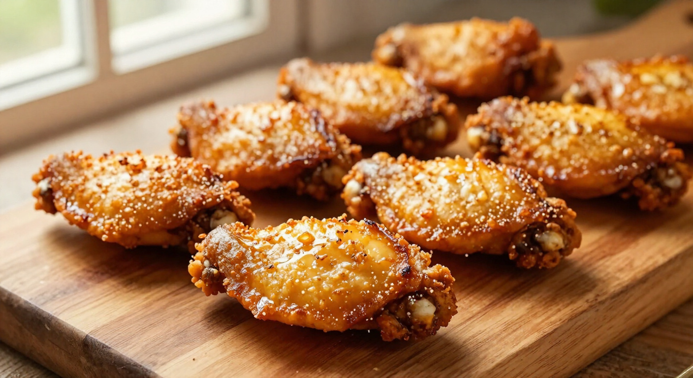 Extra Crispy Air Fryer Chicken Wings with Crackly Golden Skin