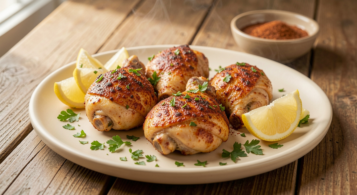 Crispy Paprika Garlic Chicken Thigh Recipe