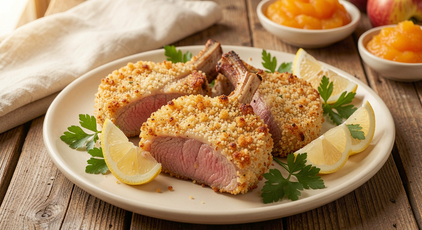 Crispy Parmesan Panko Pork Chops for Dinner